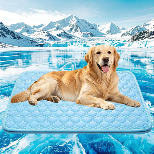 Cooling Mat for Dogs & Cats, Thick Breathable Dog Cooling Mat Q-MAX>0.45