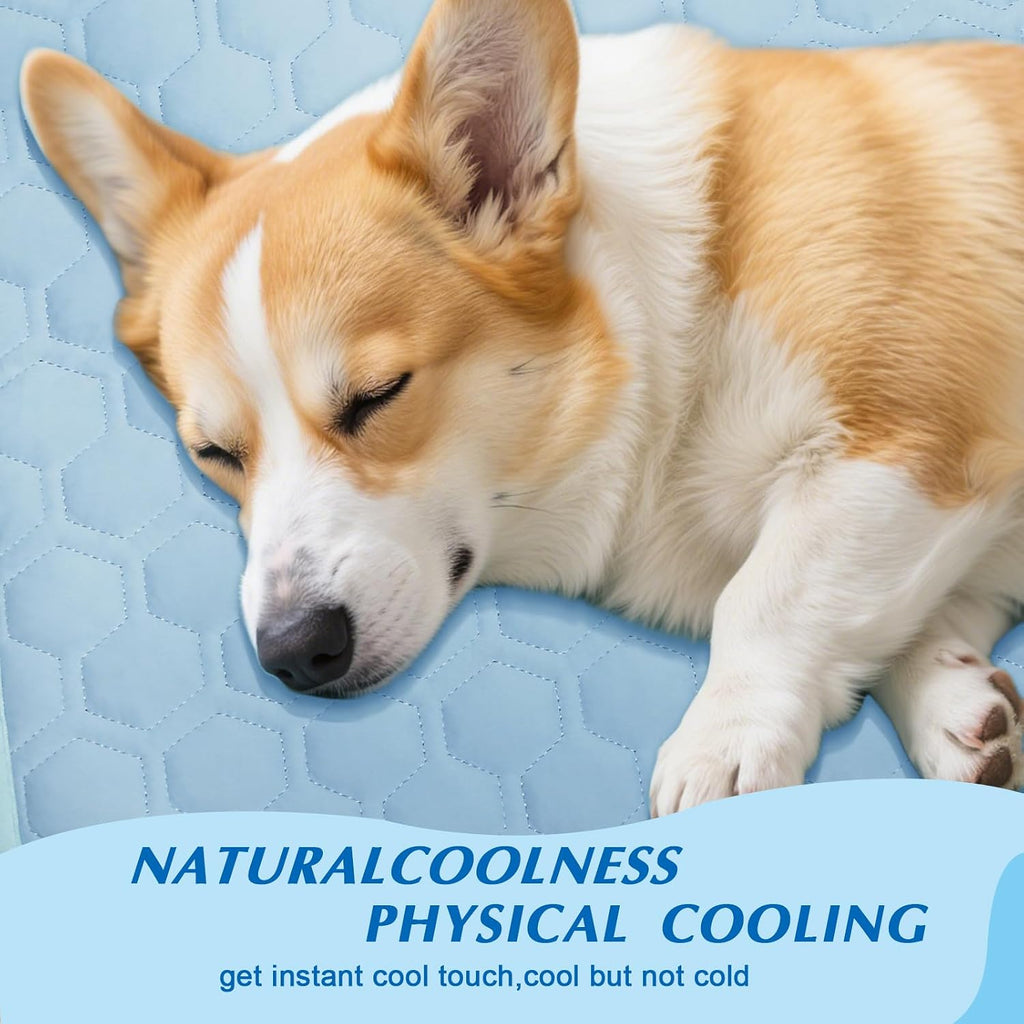 Cooling Mat for Dogs & Cats, Thick Breathable Dog Cooling Mat Q-MAX>0.45