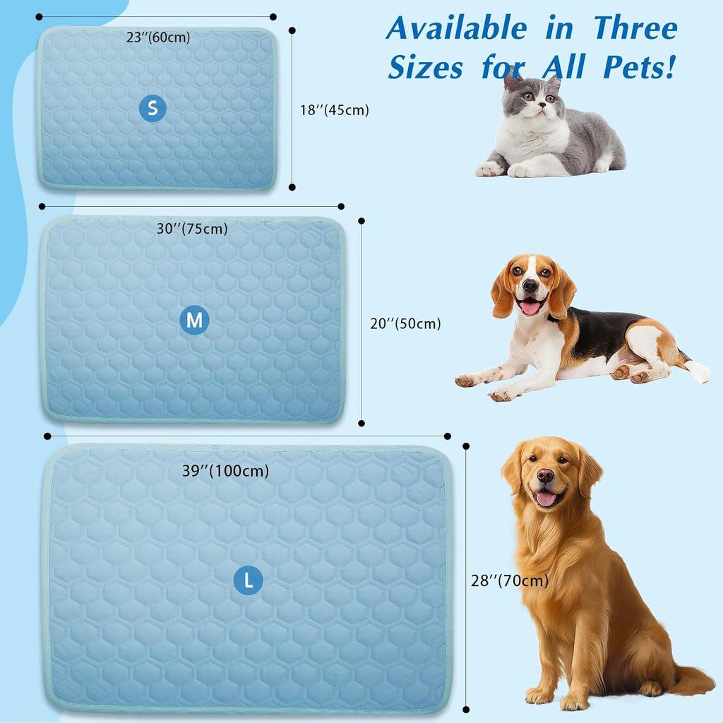 Cooling Mat for Dogs & Cats, Thick Breathable Dog Cooling Mat Q-MAX>0.45